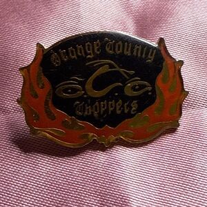 Orange County Choppers w/ Flames Vintage Lapel Pin